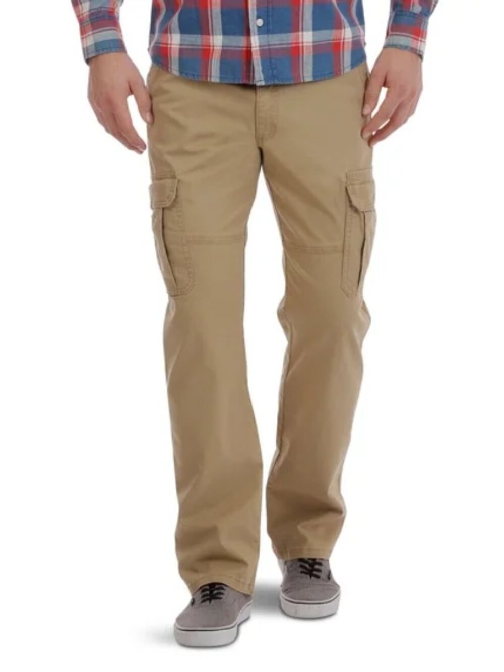 Brand New Men's Big & Tall Khaki Cargo Relaxed Fit Trouser Pants Slacks Size XXL